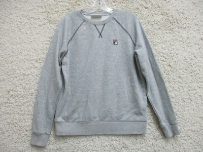 FILA Suéter Grande Adulto Gris Pullover Sudadera Logo Elastizado Calce Moderno Para Mujer Foto 1 de 4