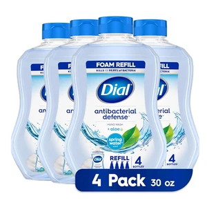 Antibacterial Foaming Hand Wash Refill, Spring Water, 30 Ounce Pack of 4 - Picture 1 of 12