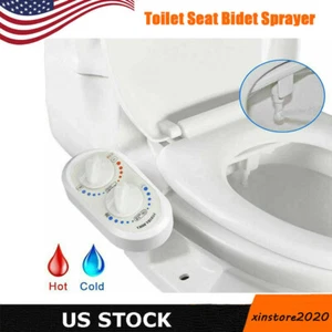 Kit spray acqua fresca bidet attacco sedile WC non elettrico ugello freddo caldo - Foto 1 di 12