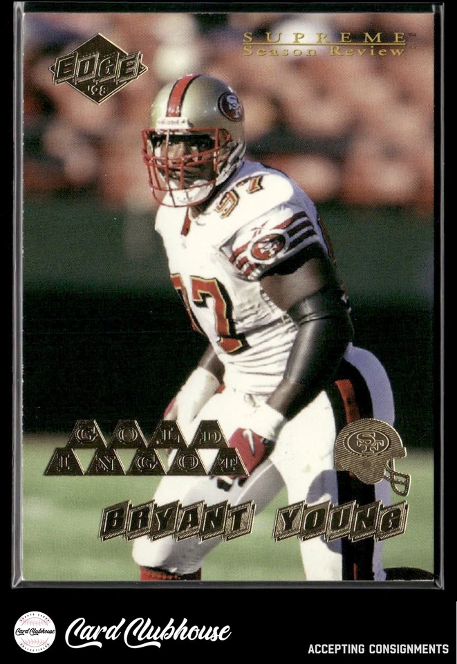 1998 Collector's Edge Supreme Season Review Gold Ingot #163 Bryant Young - Image 1 of 2