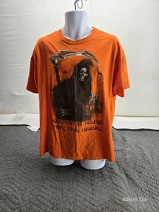 Rare Vintage I’m Here For The Beer Halloween Grim Reaper Shirt Gr. Xl - Bild 1 von 2