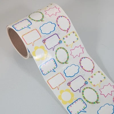 Vintage Frances Meyer Photo Captions Sticker Roll Lot of 50 Sheets Speech Bubble - Image 1 of 4