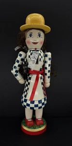 Vintage Dorothy & Toto The Wizard of Oz Hand Painted Wooden Nutcracker - Picture 1 of 11
