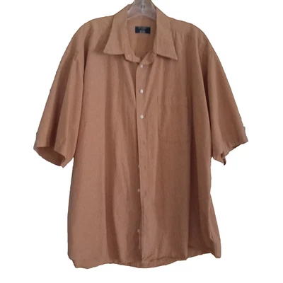 Gitman Bros Men's Short Sleve Shirt/Size XXL/Button/Tiny Rust Checked/READ - Image 1 of 4
