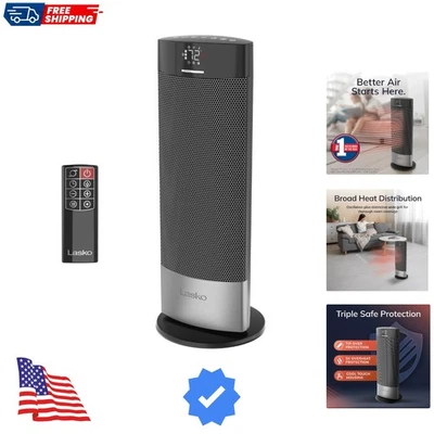 Lasko Ellipse Ceramic Heater: 3 Heat Settings & Quiet Operation for Cozy Rooms - Image 1 of 4