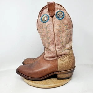 Boulet Stiefel Herren 8,5 E Braun Leder Cowboy Bullauge Schuhe Used GETRAGEN - Bild 1 von 18