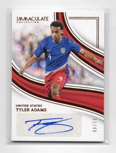 2023-24 Panini Immaculate - Tyler Adams - Auto /49 - Picture 1 of 1