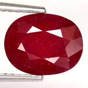 2.63Ct. Natural Gemstone Ruby Top Red Oval Madagascar Beautiful Sparkles Color! - Picture 1 of 7