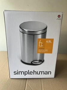 Simplehuman runder Treteimer 4,5 L Edelstahl - Bild 1 von 5
