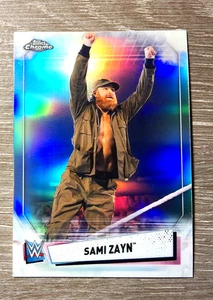 Sami Zayn 2021 Topps Chrome REAL Refractor WWE #67 - Picture 1 of 2