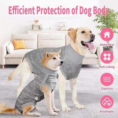 Dog Recovery Suit After Surgery Wear Anti-Licking Medical Pet Shirt - - Image 1 of 4