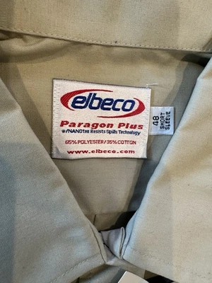 Nuevo con etiquetas Camisa Uniforme Elbeco Paragon Talla Grande 48 Manga Corta Estilo P815 Tostado  Foto 1 de 4