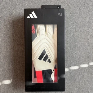 Adidas Copa GL League Goalkeeper Gloves Ivory Solar Red Black IQ4011 Size 9 - Picture 1 of 3