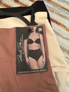 Marilyn Monroe Size Large 3 Pk NEW w TAGS  Style MM7074 Seamless Shaping Briefs! - Picture 1 of 12