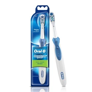Oral B Cross Action Battery Electric Toothbrush for Adults, 90 Day Battery(Blue) - Picture 1 of 10