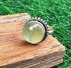 Prehnite Ring 925 Sterling Silver Handmade Jewelry Beautiful All Size Mo205