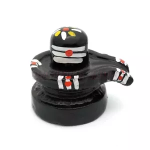 Black Shivlingam Religious Marble Handmade God Gift Beautiful Handcraved OmPOOj - Picture 1 of 3