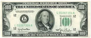 1950 $100 San Francisco Federal Reserve Note ☆☆ Circulated Very Fine ☆☆ 354A - Picture 1 of 2