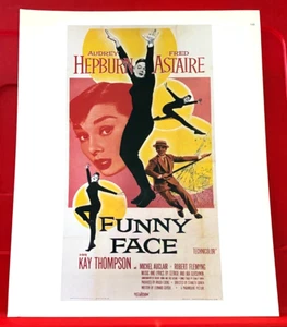 Funny Face Audrey Hepburn/F.Astaire Movie/Film Poster Art PICTURE/PRINT 12"x 9.5 - Picture 1 of 3