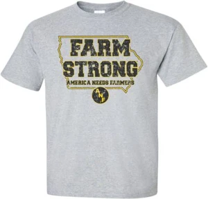 Farm Strong in State of Iowa ANF - T-Shirt Iowa Hawkeyes hellgrau - Bild 1 von 9