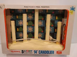 5 Light Renown Vintage Electric Window Drip Candle Christmas Candolier - Picture 1 of 6
