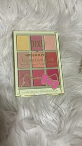 Pixie + Hello Kitty Charming Glow Chrome Glow Palette 9 Colors New - Picture 1 of 3