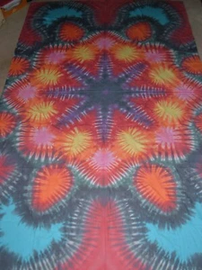 Tie-Dye Twin Sheet Tapestry : 65" x 108" - Picture 1 of 3