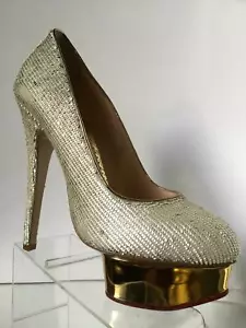 NUOVA pompa a plateau impreziosita Charlotte Olympia Dolly (taglia 38)-$1195 - Foto 1 di 12