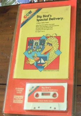 Big Bird's Special Delivery program for Tandy TRS-80 Color Computer Coco 1 2 3 - Image 1 of 4