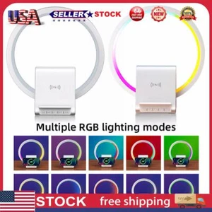 ~ BT Speaker 15W Wireless Chargers Bedroom Lamp Night Light Kids Gift for Teen - Picture 1 of 12
