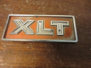 Original 1970s Ford F series truck XLT used metal badge / emblem - -- - Picture 1 of 5
