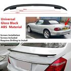 For Mazda MX-5 II 98-05 Glossy Black Rear Boot Lip Trunk Spoiler Wing Universal