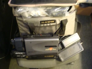 Sharp VHS Slim Cam VL-L62U Camcorder Zoom 12 W/ Case Parts Only Untested (read) - Picture 1 of 17