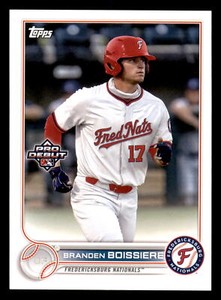2022 Topps Pro Debut Branden Boissiere #PD-36  Fredericksburg Nationals