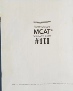 Mcat Simulated exam #1H - Picture 1 of 1