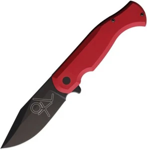 Tools for Gents Folding Knife D2 Tool Steel Blade Red Aluminum Handle - TFG91807 - Picture 1 of 1