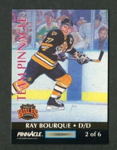 #2 Ray Bourque / Chris Chellios 1992-1993 Team Pinnacle French NHL Hockey Card - Picture 1 of 2