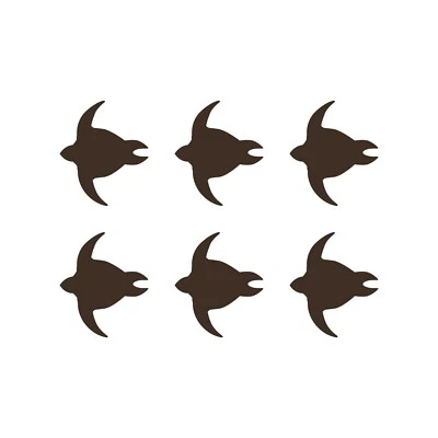 Набор из 6 маленьких виниловых наклеек Zolwie Turtle на автомобильное окно ноутбук черепаха - Изображение 1 из 2