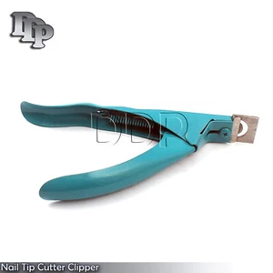 Nail Tip Cutter Clipper Acrylic Artificial Manicure NEW Teal Color, B-782 - Picture 1 of 3