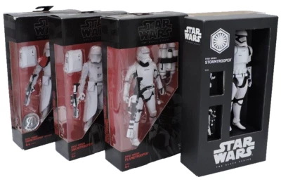 Star Wars Hasbro 4 Action Figure 15cm Lotto Stormtrooper Snowtropper Black Serie - Immagine 1 di 4