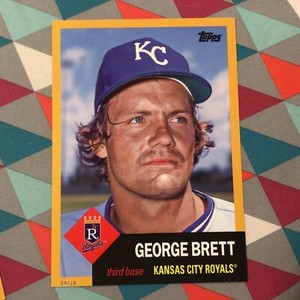 George Brett #62 Royals 5x7 - 09/10 made 2016 Topps Archives 1953 GOLD Version