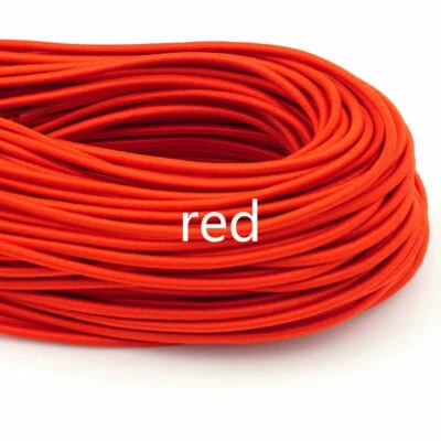 Cinta elástica delgada cordón cinta redonda elástica recorte costura artesanía multicolor Foto 1 de 4