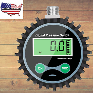 Inverted Digital Low Pressure Gauge with 1/4'' NPT Bottom Connector and Rubber P