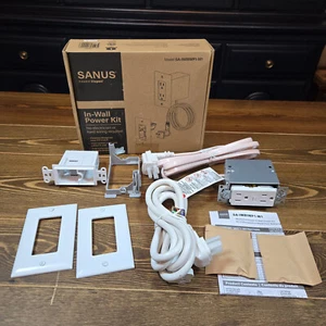 Kit de alimentación en pared Sanus SA-IWBIWP1-W1 para medios de TV caja en pared - Imagen 1 de 6