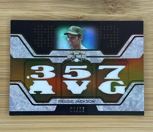 Topps Triple Threads 2008 .357 AVG Reggie Jackson 1/27 primero en salir de la línea - Imagen 1 de 2