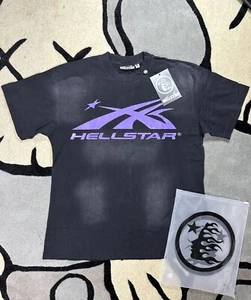 Camiseta HELLSTAR Negra/Púrpura Gel Logo [Cápsula 10] - Imagen 1 de 6
