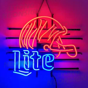 Cincinnati Bengals Lite Beer Neon Sign Light Beer Bar Pub Wall Decor 24X20 - Picture 1 of 3