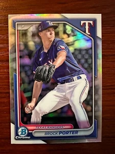 2024 Bowman Draft Chrome Brock Porter Refractor #BDC-172 Rangers - Picture 1 of 1