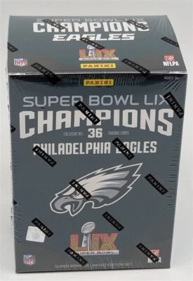 Factory Set 2024 Super Bowl LIX Philadelphia Eagles Champions NFL Football Cards - Image 1 of 4