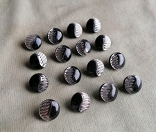 ANTIQUE CZECH GLASS BUTTONS - VINTAGE - ART-DECO - 1920´s-1930´s (16pcs) - E301